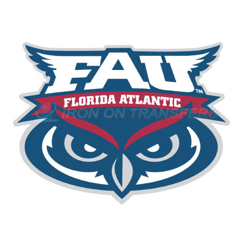 Florida Atlantic Owls Logo T-shirts Iron On Transfers N4372 - Click Image to Close